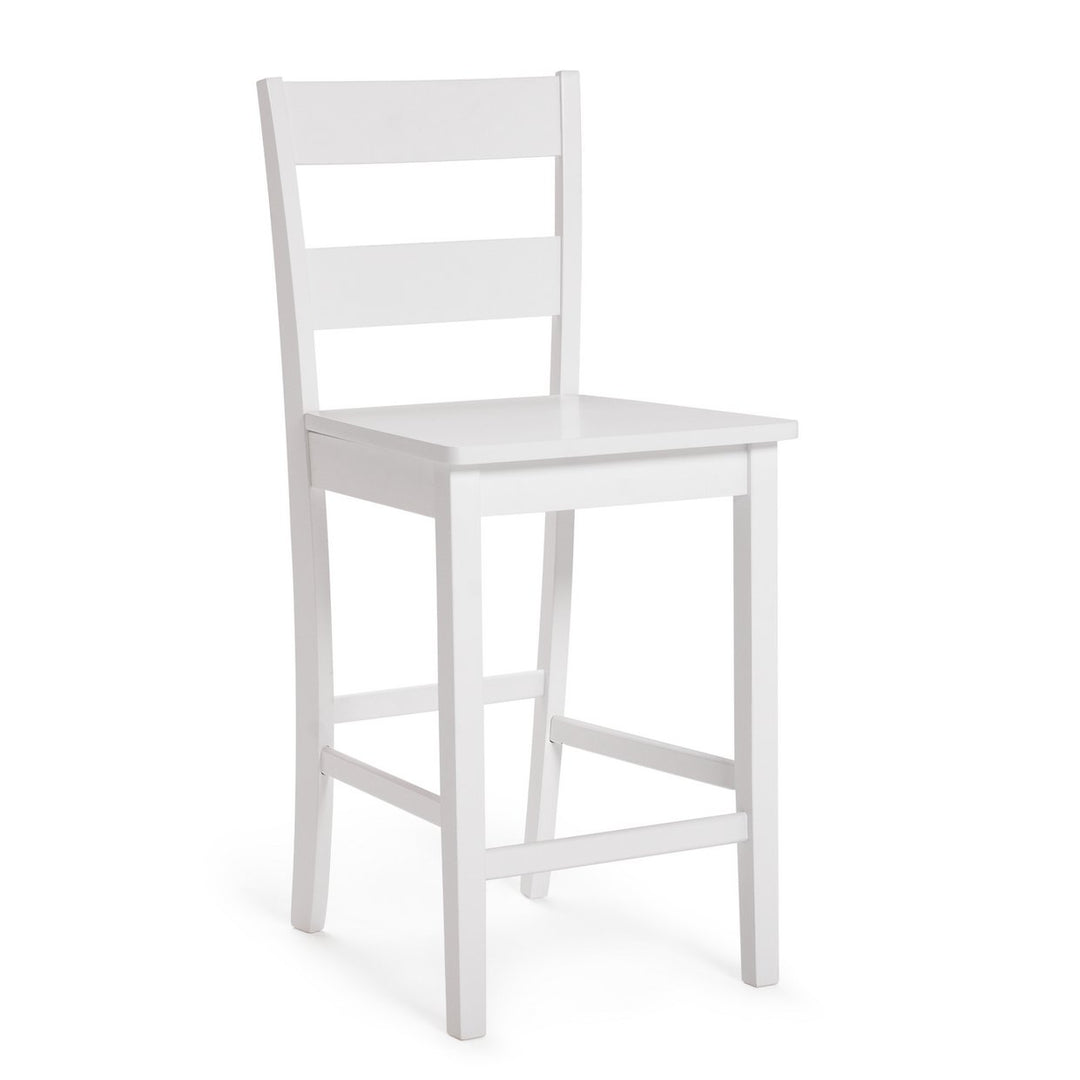 Home Chicago Solid Wood Bar Stool - White