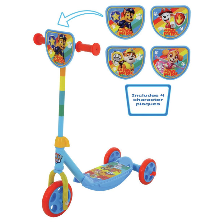 Paw Patrol Switch It Multi Character Tri Scooter - Multi-coloured