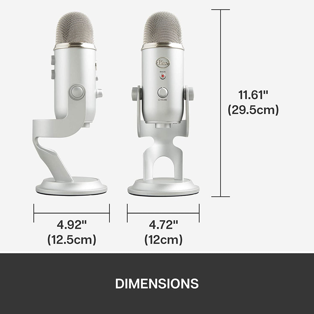 Blue Mic Yeti USB Microphone - Silver