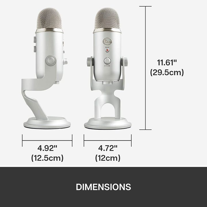 Blue Mic Yeti USB Microphone - Silver