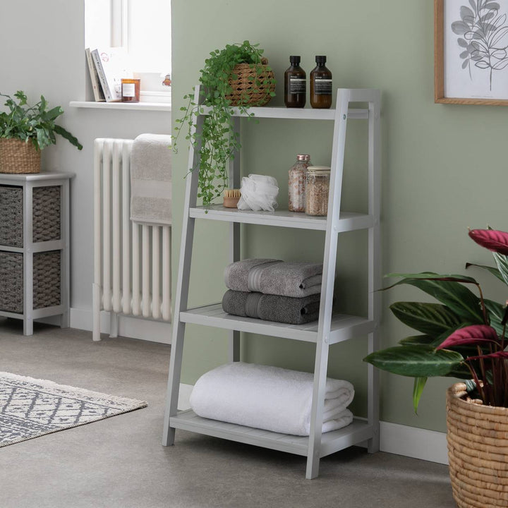 Home Tongue And Groove Ladder - Grey