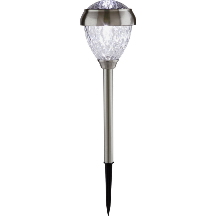 Home Set Of 5 Stainless Steel Crown Twin Solar Lights