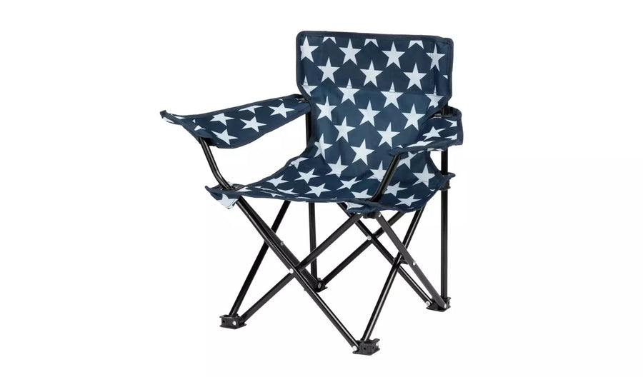 Pro Action Star Print Polyester Kids Folding Camping Chair