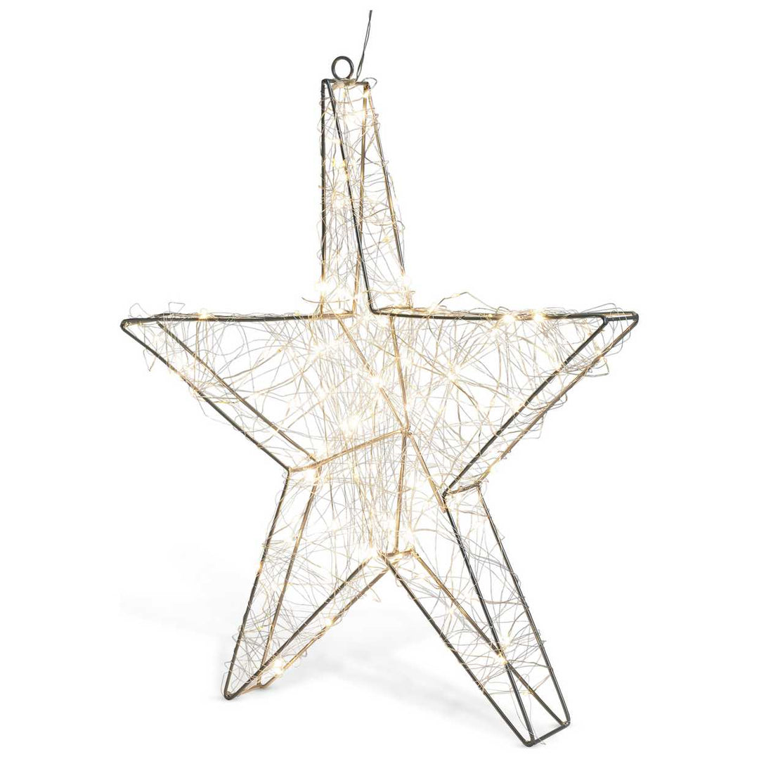 Habitat Warm White Star Shaped Christmas Light Wall Decoration
