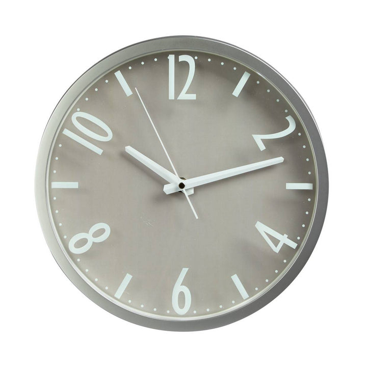 Home Contemporary Wall Clock - Silver