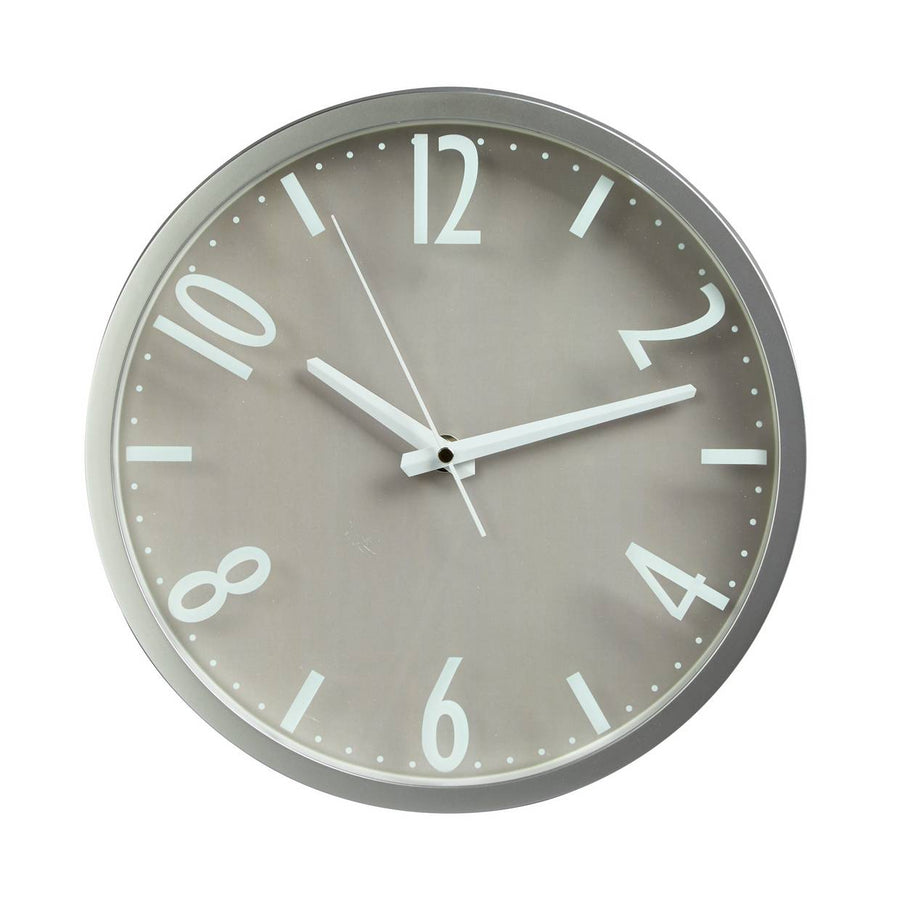 Home Contemporary Wall Clock - Silver