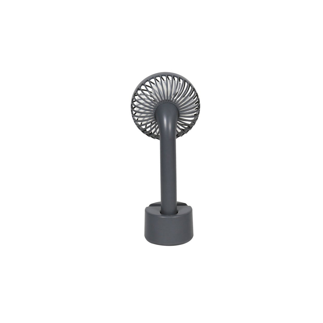Challenge Grey Hand Held Desk Fan With Dock - 4 Inch