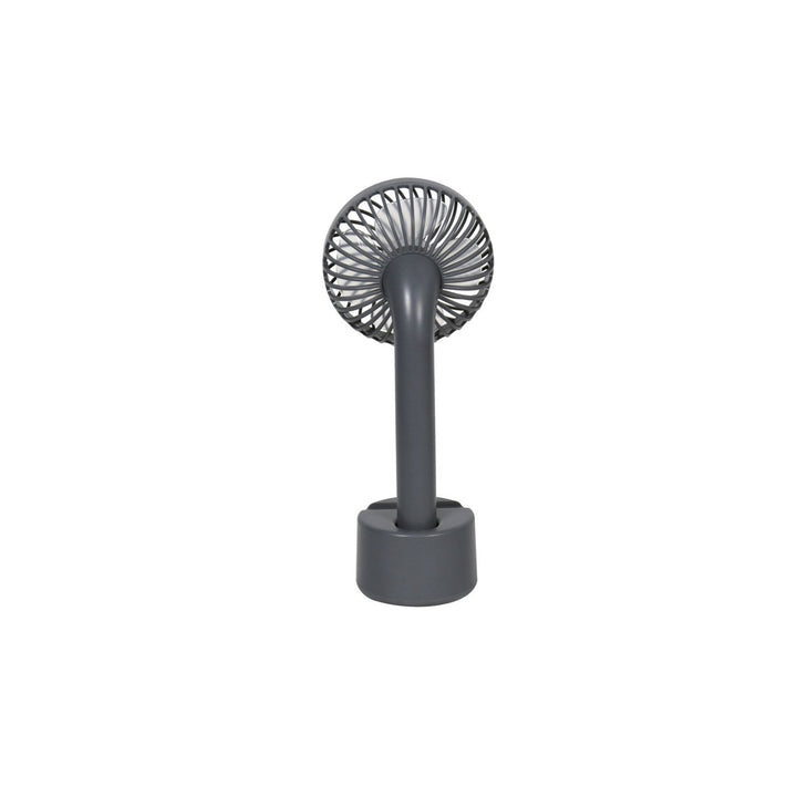 Challenge Grey Hand Held Desk Fan With Dock - 4 Inch