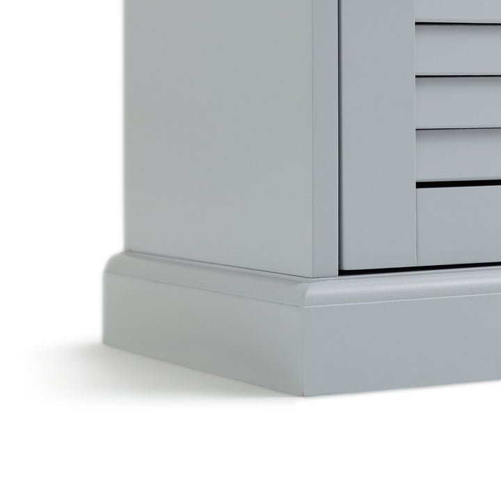 Home Le Marais Louvered Tallboy - Grey