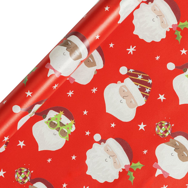 Home Family Santa 3piece Wrapping Paper Set