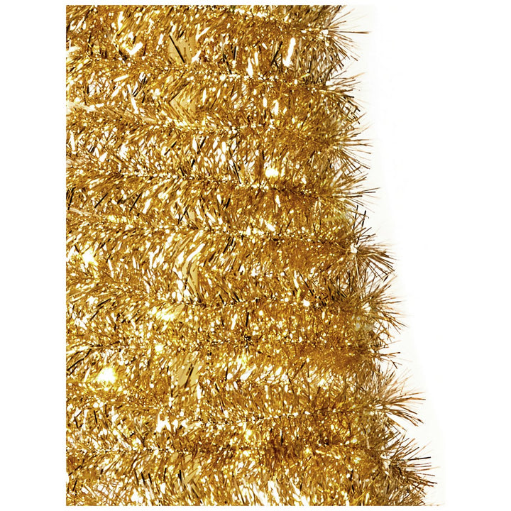 Premier Decorations 6ft Pop Up Slim Christmas Tree - Gold