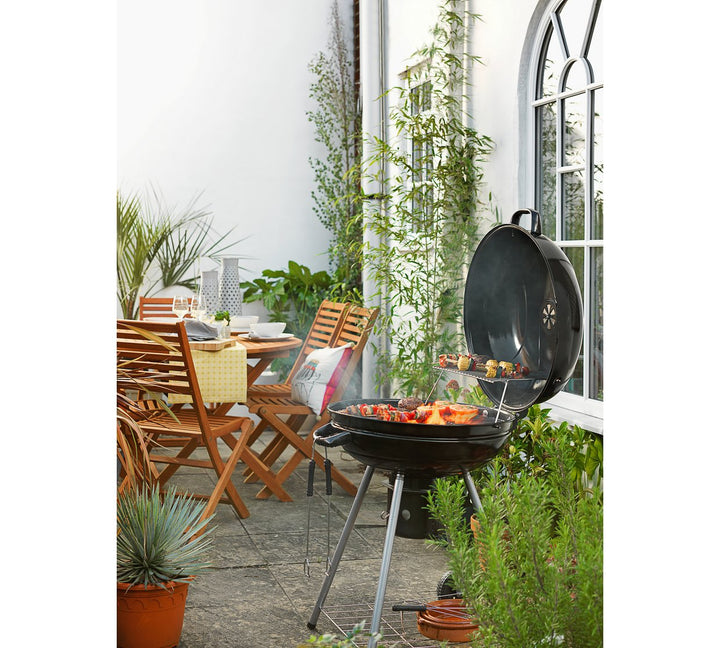 Home 56cm Kettle Charcoal BBQ - Black