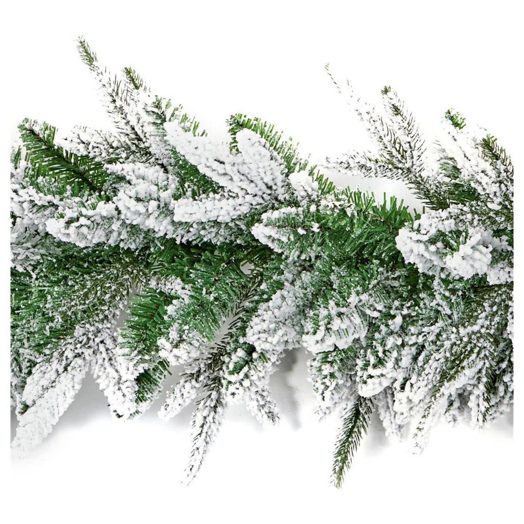 Premier Decorations 1.8m Snowy Christmas Garland - Green