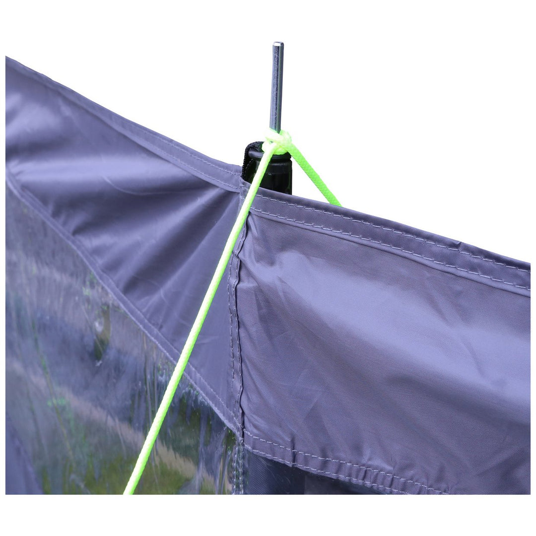 Regatta 4 Pole Steel Windbreak - Lead Grey