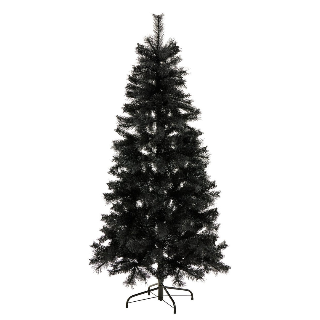 Habitat 6ft Black Tips Artificial Christmas Tree