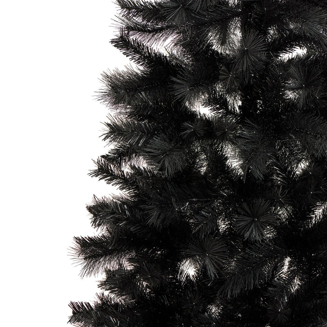 Habitat 6ft Black Tips Artificial Christmas Tree