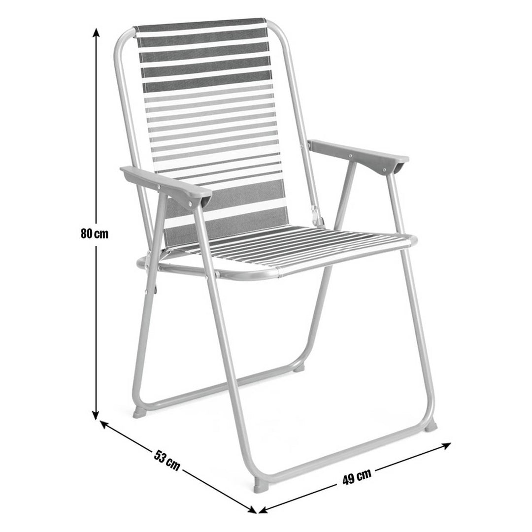 Habitat Folding Metal Garden Chair - Blue