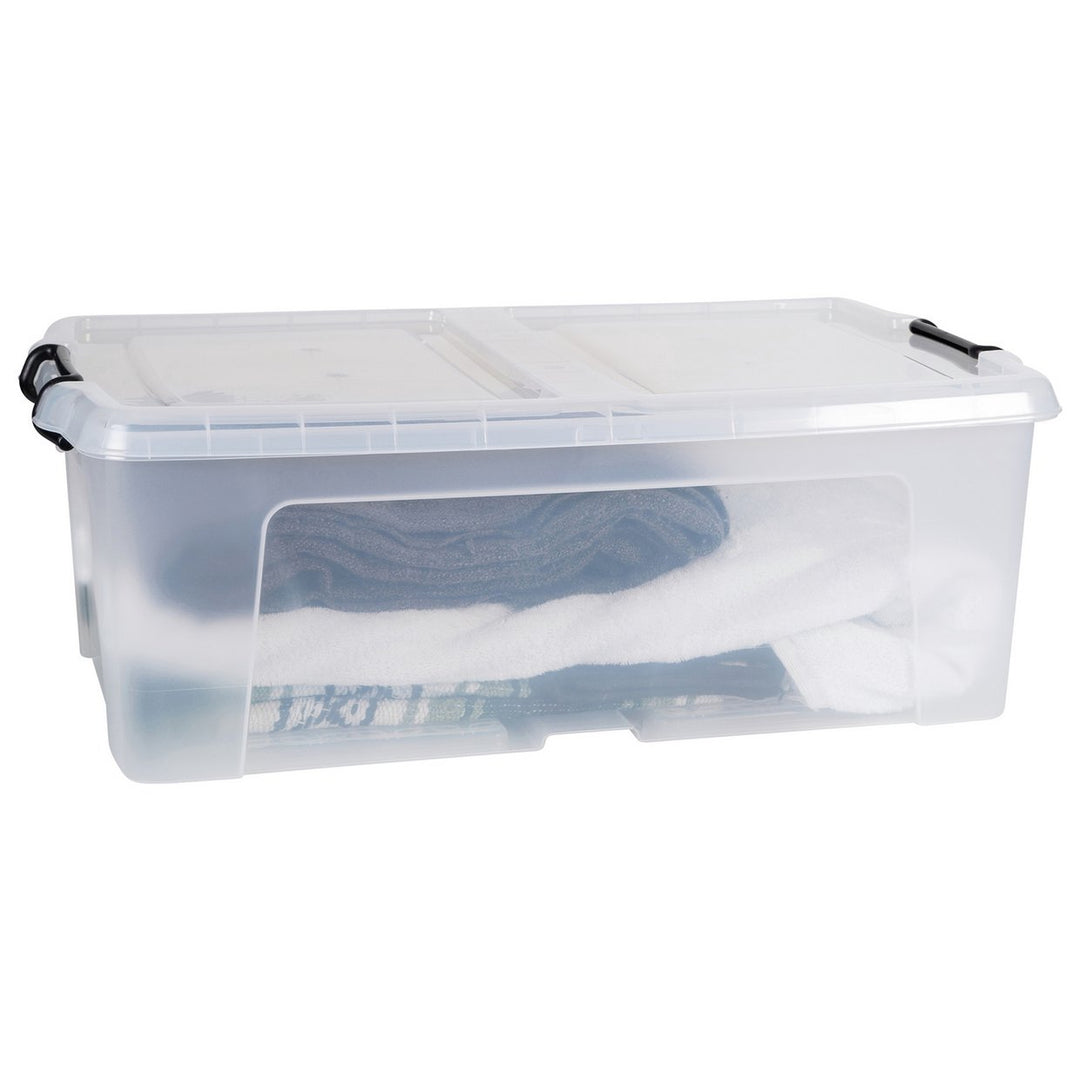 Strata Smart 2 x 50L Underbed Recycled Plastic Storage Boxes