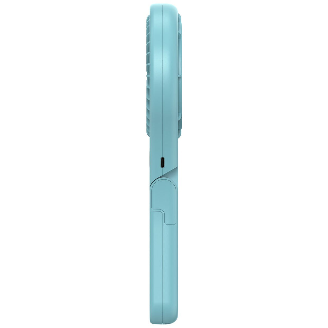 Bush Blue Handheld &amp; Foldable Rechargeable Desk Fan - 4 Inch