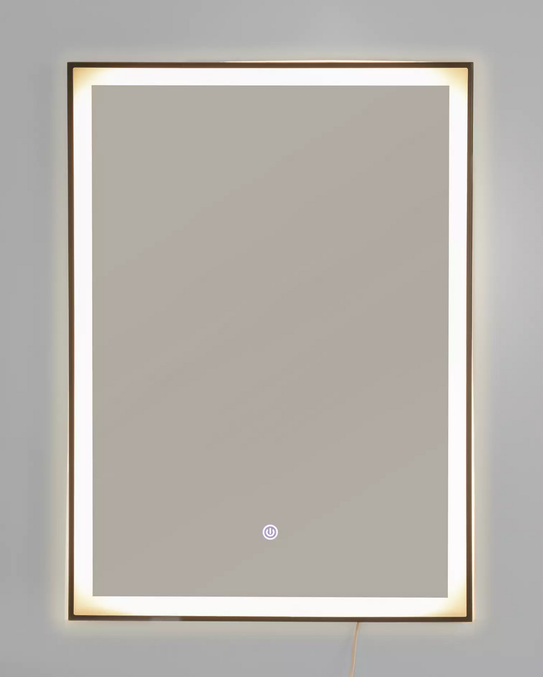 Habitat Rectangle Backlight LED Mirror - Black