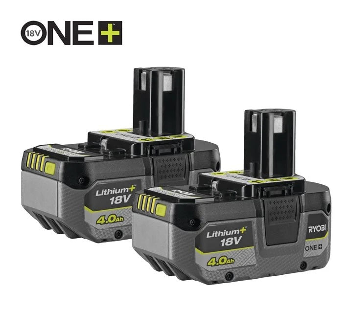 Ryobi 18V ONE+ Lithium+ 4.0Ah Battery Twin Pack