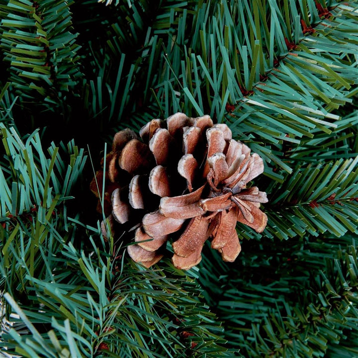 Premier Decorations 7ft Selwood Pine Christmas Tree With Cones - Green
