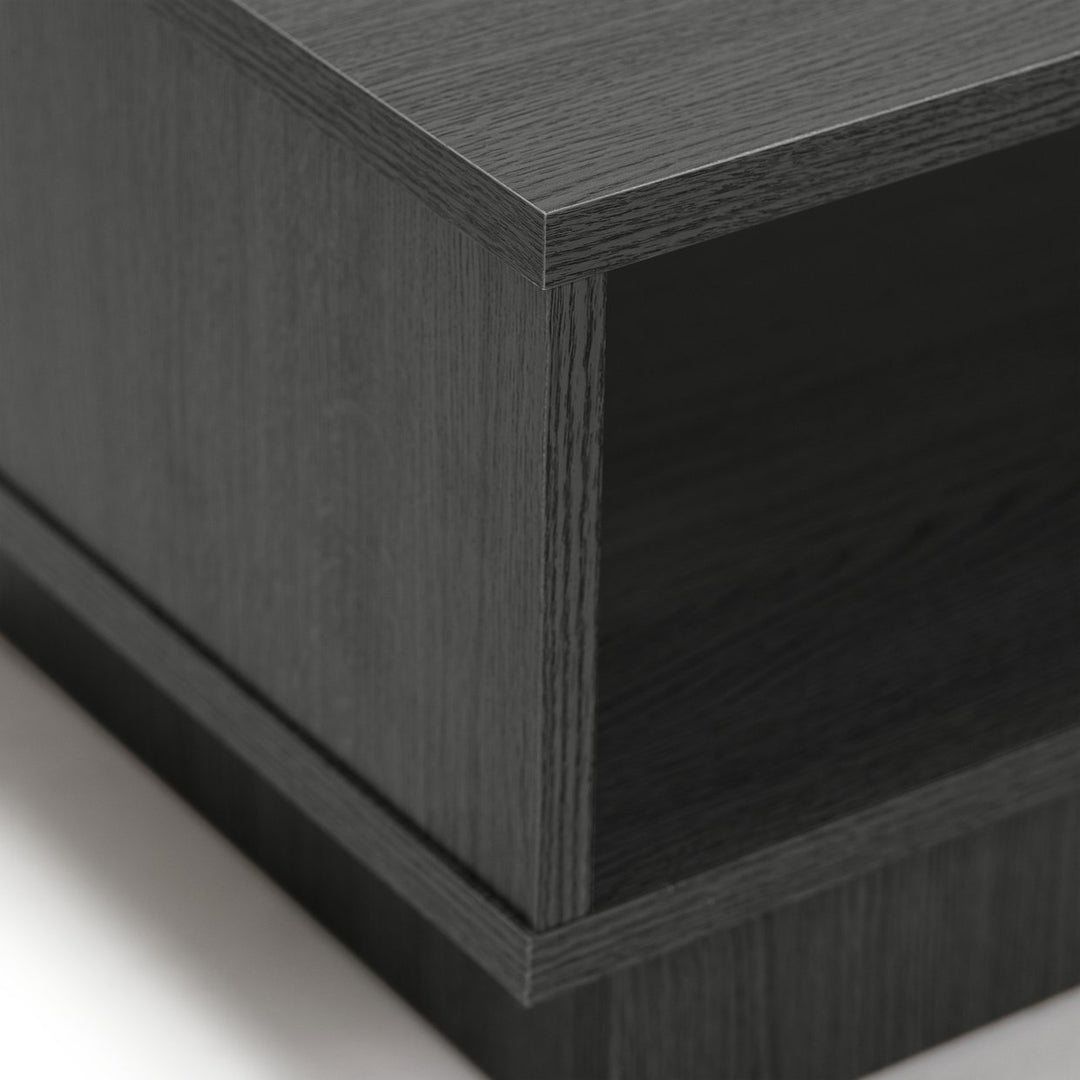 Home Cubes 1 Shelf Coffee Table - Black