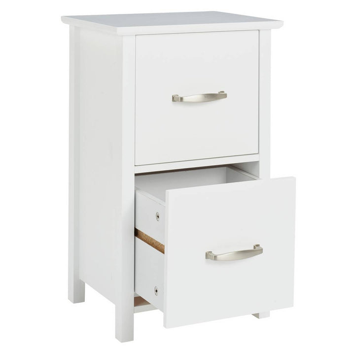 Home 2 Drawer Bathroom Drawer Unit - White