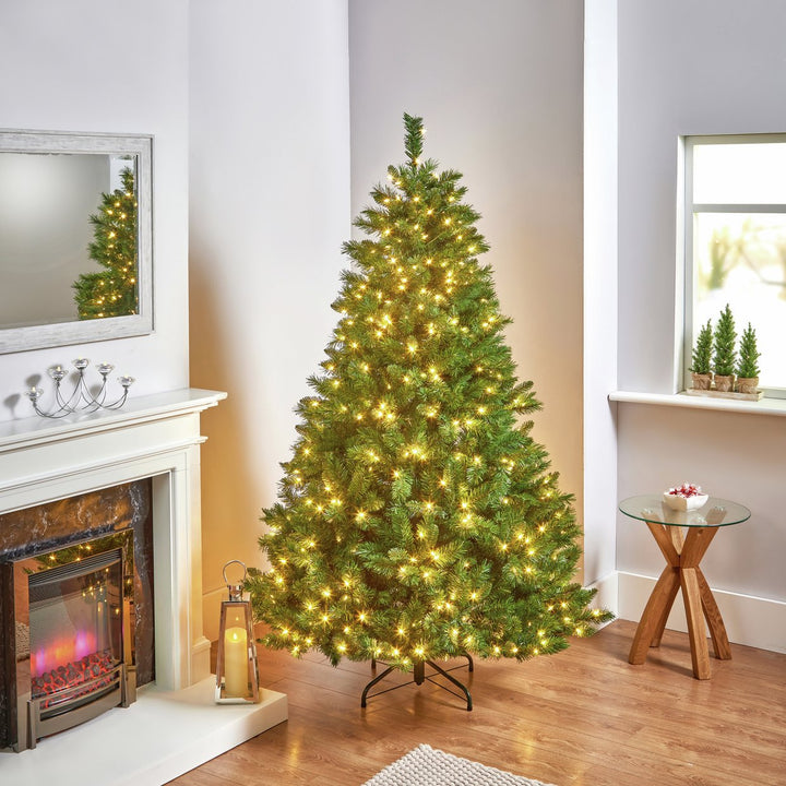 Premier Decorations 6ft Pre-Lit National Winchester Christmas Tree