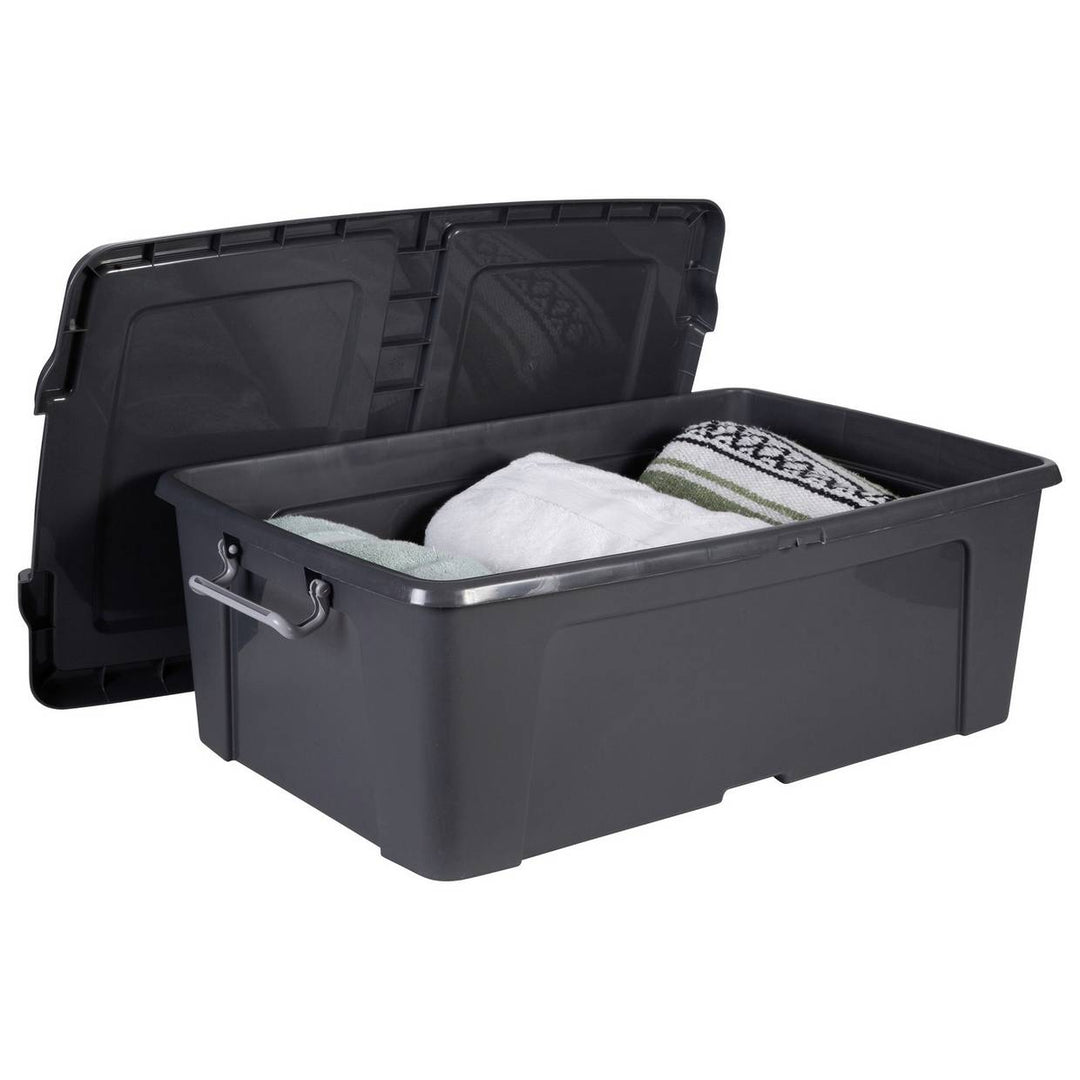 Strata Smart 2 x 50L Underbed Recycled Plastic Storage Boxes