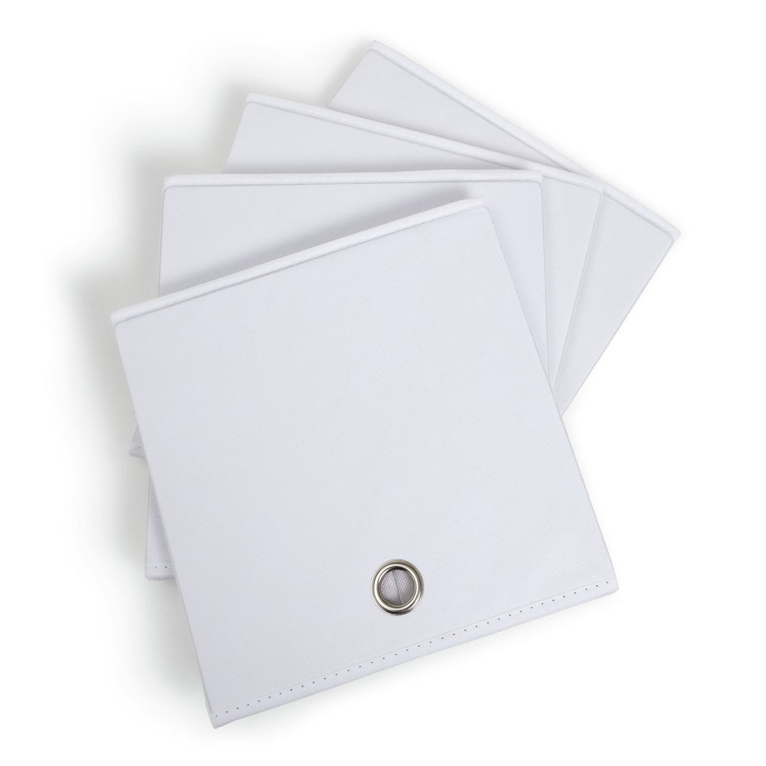 Home Set of 4 Squares Plus Boxes - White