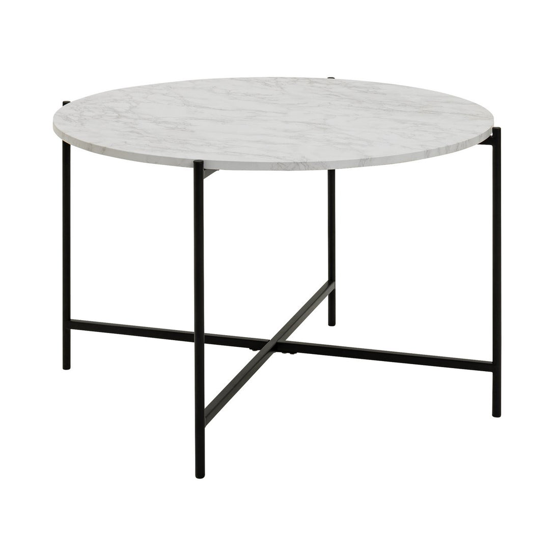 Home Jules Round Coffee Table - Black & White