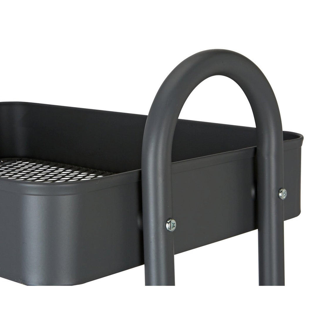 Home 3 Tier Metal Trolley - Grey