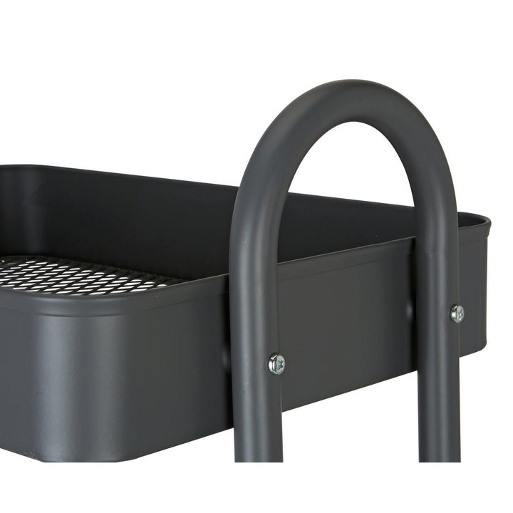 Home 3 Tier Metal Trolley - Grey