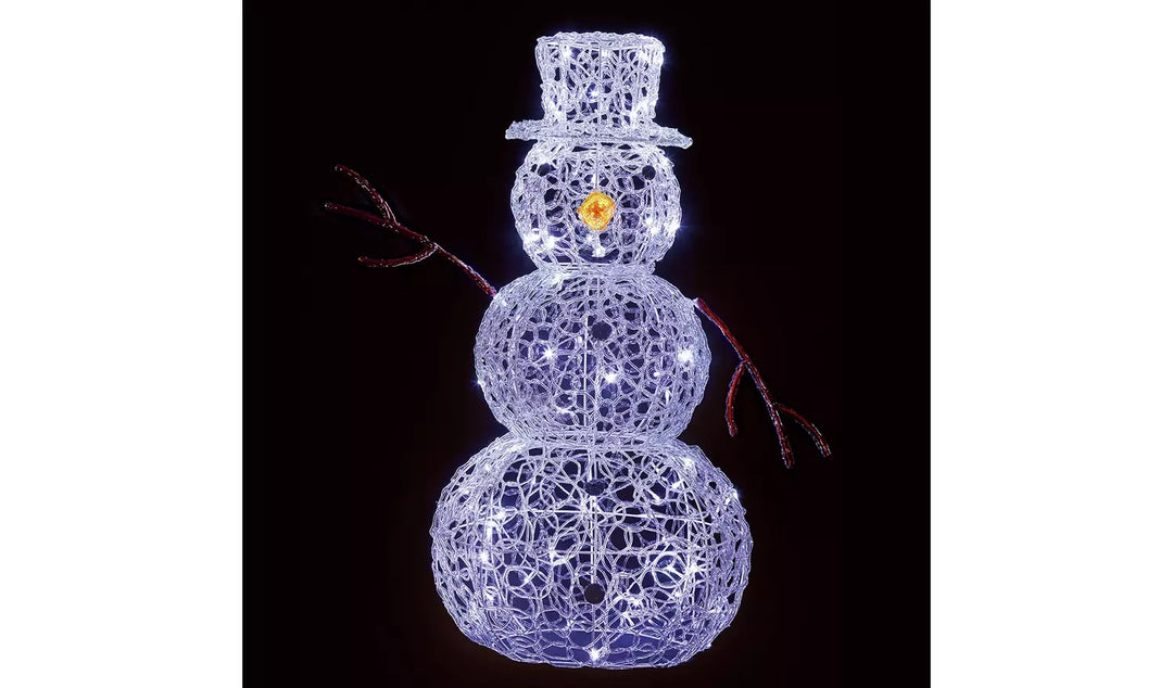 Premier Decorations Christmas Acrylic Snowman Decoration