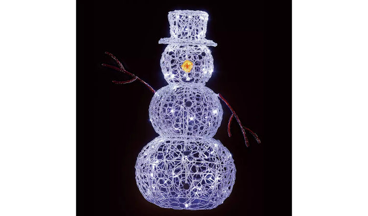 Premier Decorations Christmas Acrylic Snowman Decoration