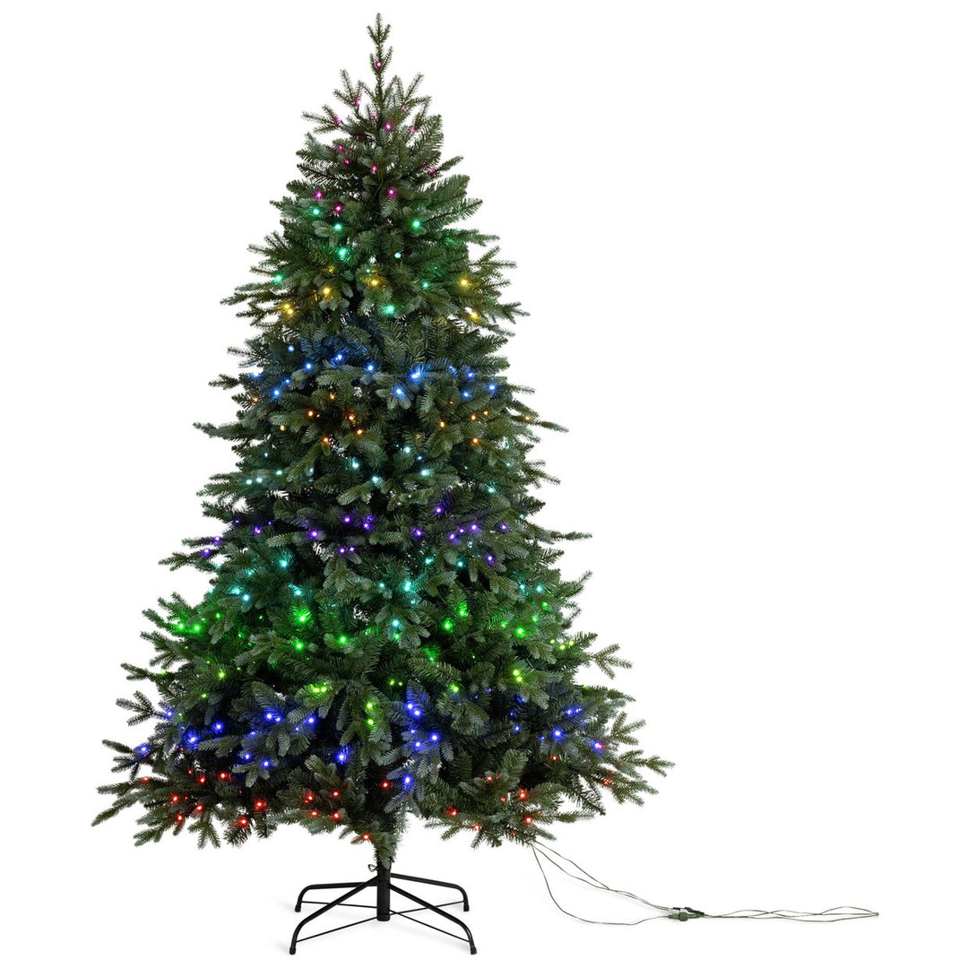 Habitat 7ft Pre-Lit Colour Changing Twinkly Natural Look Christmas Tree