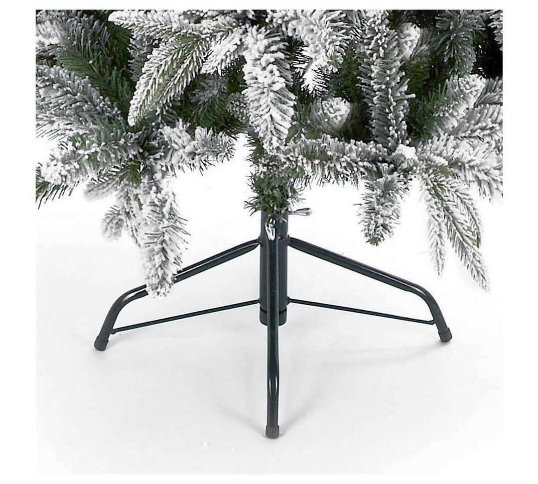 Premier Decorations Flocked Lapland Spruce Christmas Tree - 5ft