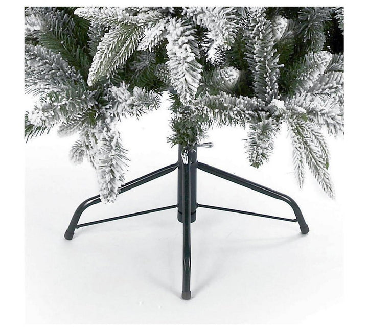 Premier Decorations Flocked Lapland Spruce Christmas Tree - 5ft