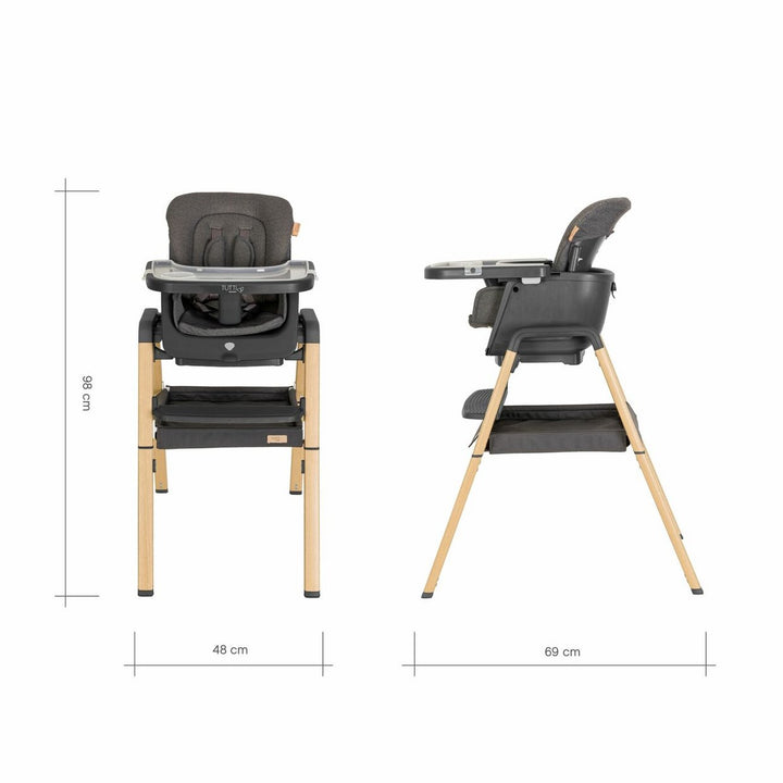Nova Evolutionary Highchair - Oak Grey