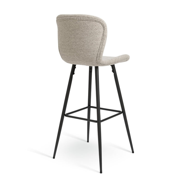 Habitat Etta Pair of Fabric Bar Stools - Natural	