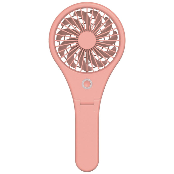 Bush Pink Handheld &amp; Foldable Rechargeable Desk Fan - 4 Inch