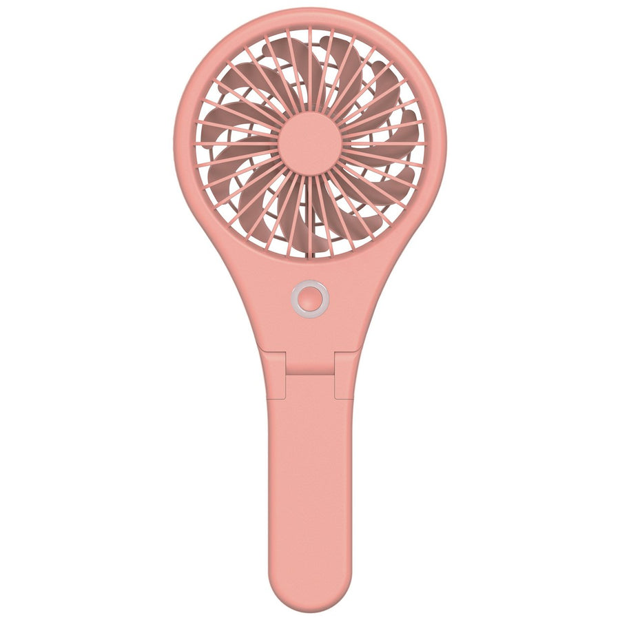 Bush Pink Handheld & Foldable Rechargeable Desk Fan - 4 Inch