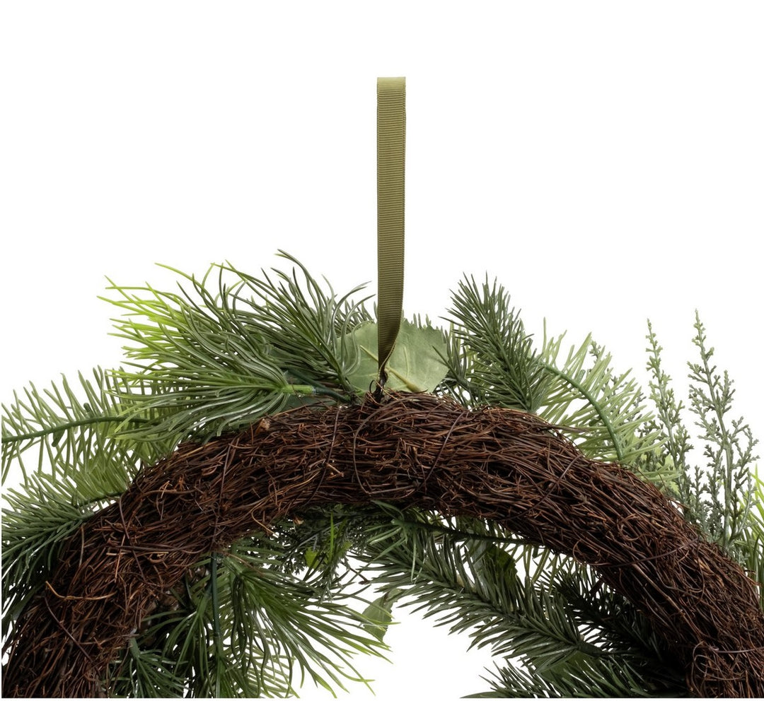 Habitat Extra Large Faux Green Pinecone Christmas Wreath