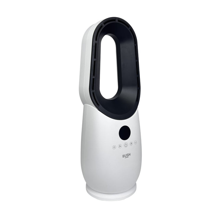 Bush Bladeless White and Black Desk Fan with Remote Control