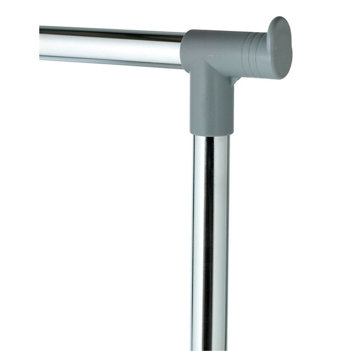 Home Adjustable Chrome Plated Clothes Rail - Grey