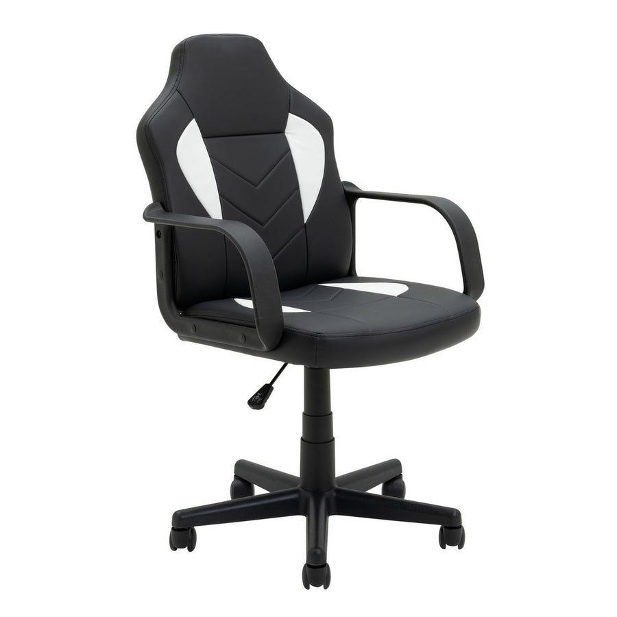 Home Faux Leather Office Gaming Chair - Black