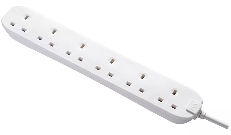 Masterplug 6 Socket Extension Lead - 2m