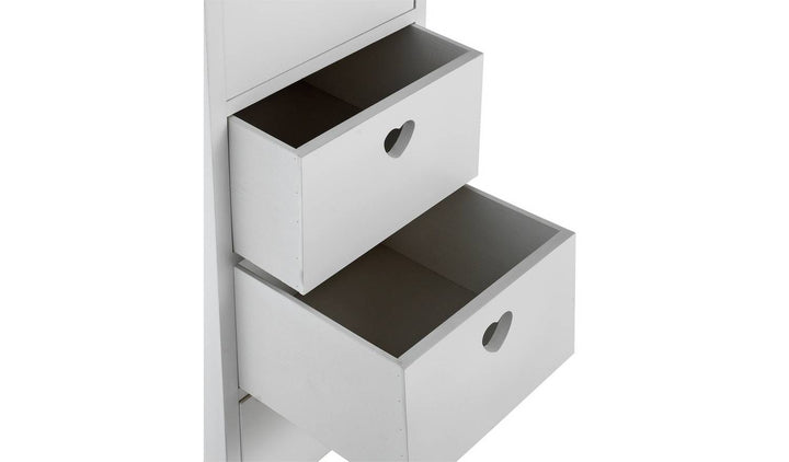 Home Edie 4 Drawer Storage Unit – White