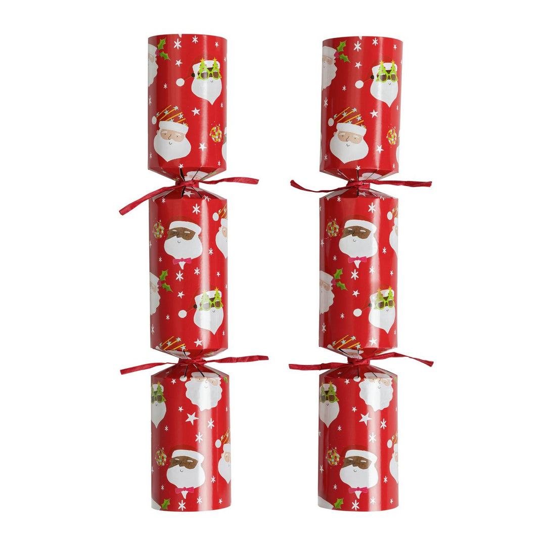 Home Pack of 12 Novelty Santa Head Christmas Crackers